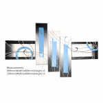 Handmade Modern Abstract Art Oil Painting #Blue Handmade Modern Abstract Art Oil Painting #Blue